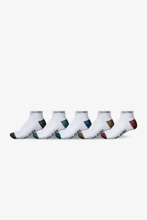 GLOBE - INGLES ANKLE SOCK 5 PACK WHITE