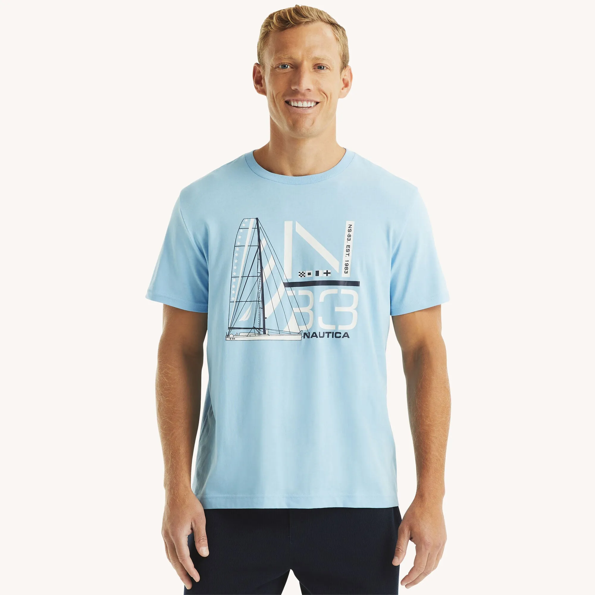 Nautica Mens Sailboat Sleep T-Shirt