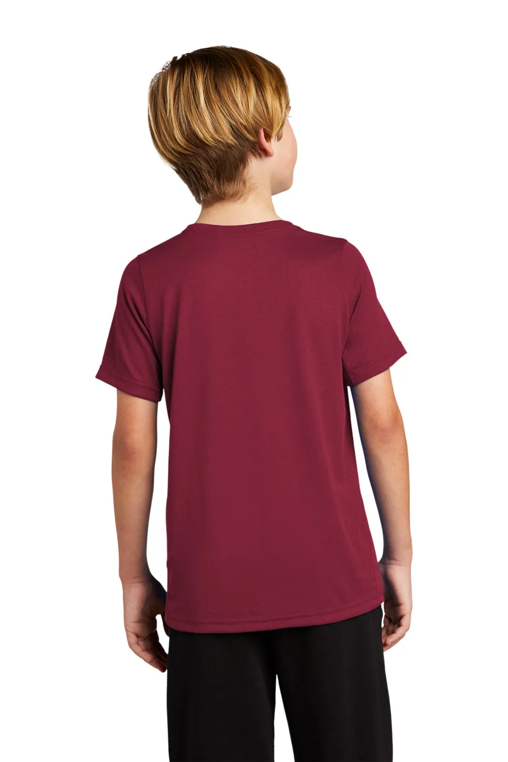 Nike Youth Legend Dri-Fit Moisture Wicking Short Sleeve Crewneck T-Shirt - Team Maroon