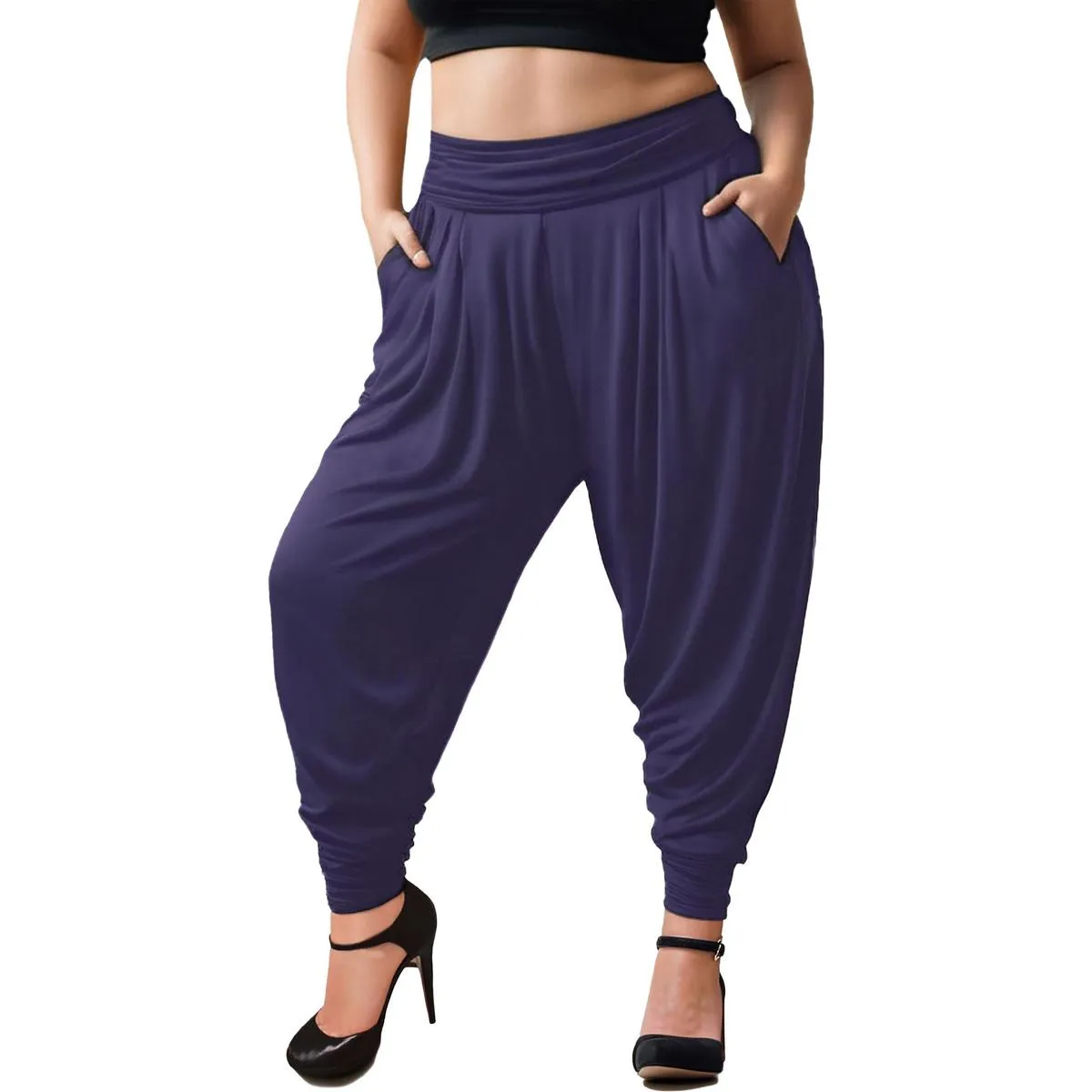 Plus Womens Knit Pull On Jogger Pants