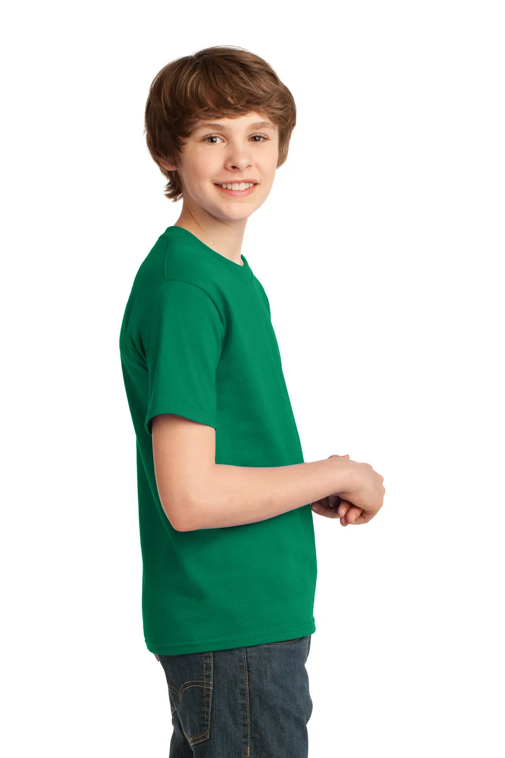 Port & Company Youth Essential Short Sleeve Crewneck T-Shirt - Kelly Green