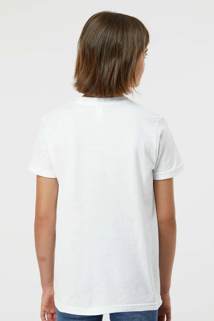 Tultex Youth Fine Jersey Short Sleeve Crewneck T-Shirt - White